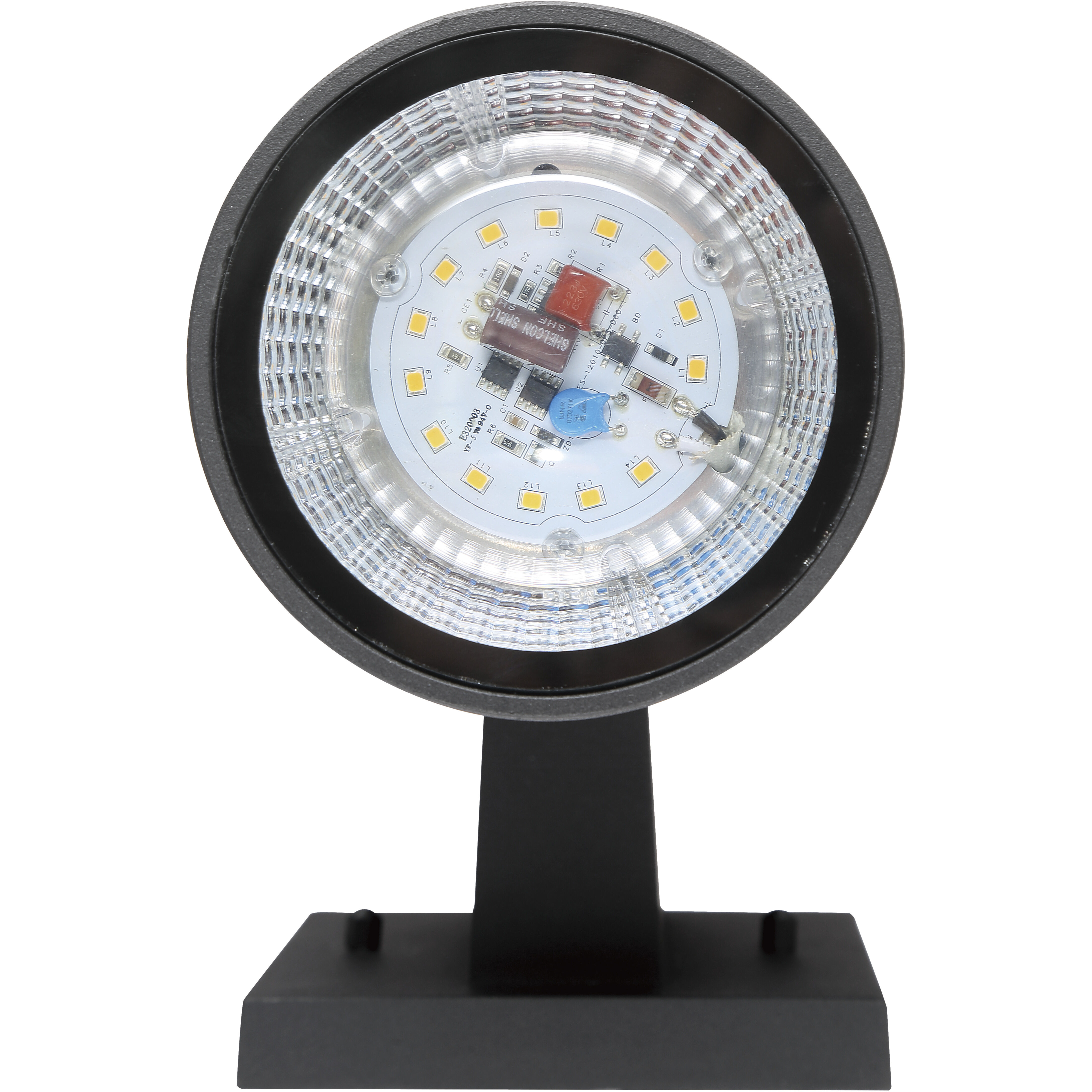 Pillar LED 12 inch Textured Black Outdoor Wall Mount