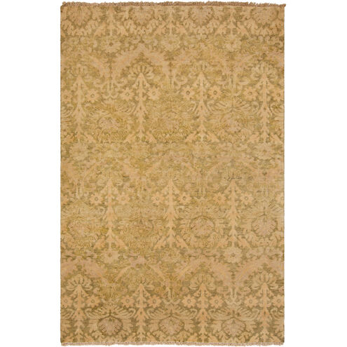Hillcrest 102 X 66 inch Olive, Beige, Camel, Peach Rug