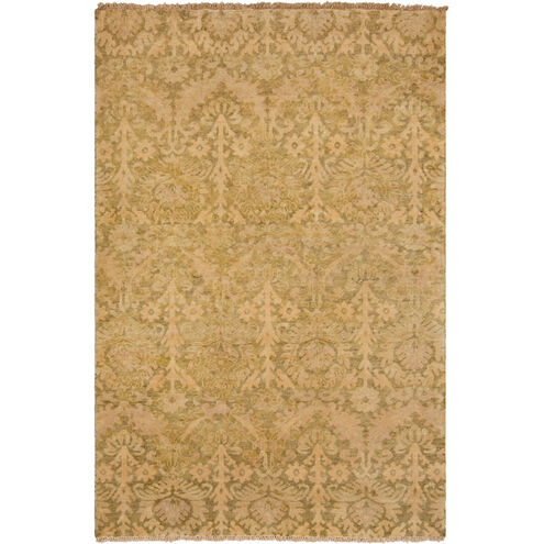 Hillcrest 36 X 24 inch Olive, Beige, Camel, Peach Rug