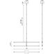 Blade LED 1 inch Black Chandelier Ceiling Light