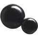 Black Black Concrete Ball Decorative Accent, Small