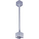 Signature 1 Light Silver Track Extension Rod Ceiling Light