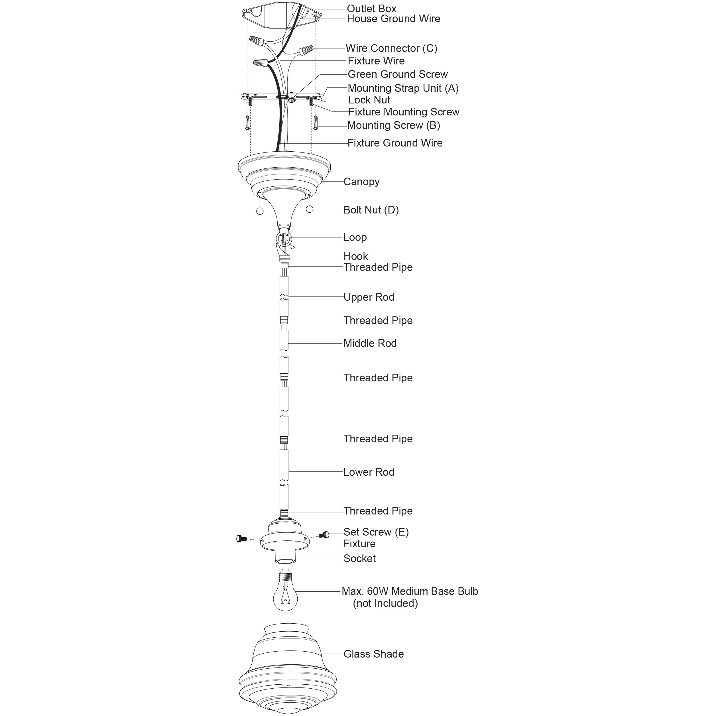 Huntley LED 6.25 inch Natural Brass Mini Pendant Ceiling Light