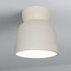 Radiance Collection - Hourglass 1 Light 7.5 inch Bisque Flush-Mount Ceiling Light in Dedicated LED, Form+Finish+Function