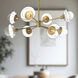 Alora Mood Francesca 8 Light 40 inch Aged Gold/Clear Glass Chandelier Ceiling Light