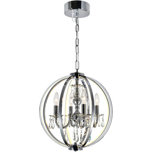 Abia LED 16 inch Chrome Up Chandelier Ceiling Light