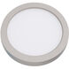 Round LED 5.25 inch Nickel Flush Mount Ceiling Light in 3500K