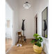 Mila 3 Light 14 inch Black Flush Mount Ceiling Light