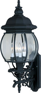 Crown Hill 4 Light 25.5 inch Black Outdoor Wall Mount