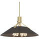 Henry 4 Light 23.1 inch Modern Brass and Oil Rubbed Bronze Pendant Ceiling Light in Modern Brass/Oil Rubbed Bronze
