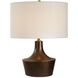 Paseo 21.75 inch 150 watt Warm Bronze and Antique Brass Table Lamp Portable Light