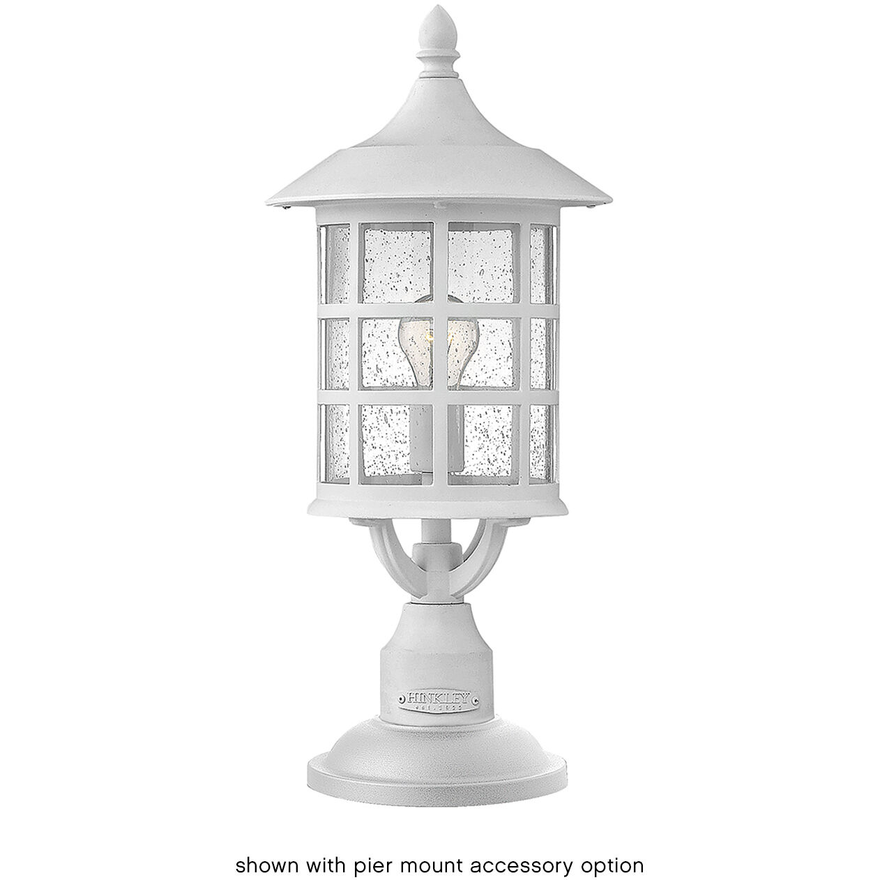Freeport 1 Light 20.25 inch Classic White Outdoor Post Mount Lantern