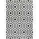 Optika 36 X 24 inch Black/White Rug in 2 x 3