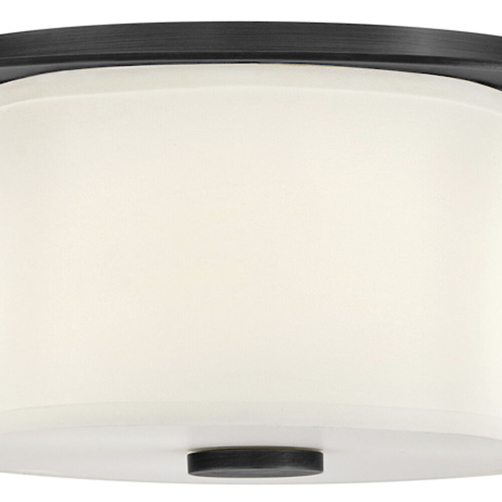 Delaney 3 Light 20 inch Black Flush Mount Ceiling Light