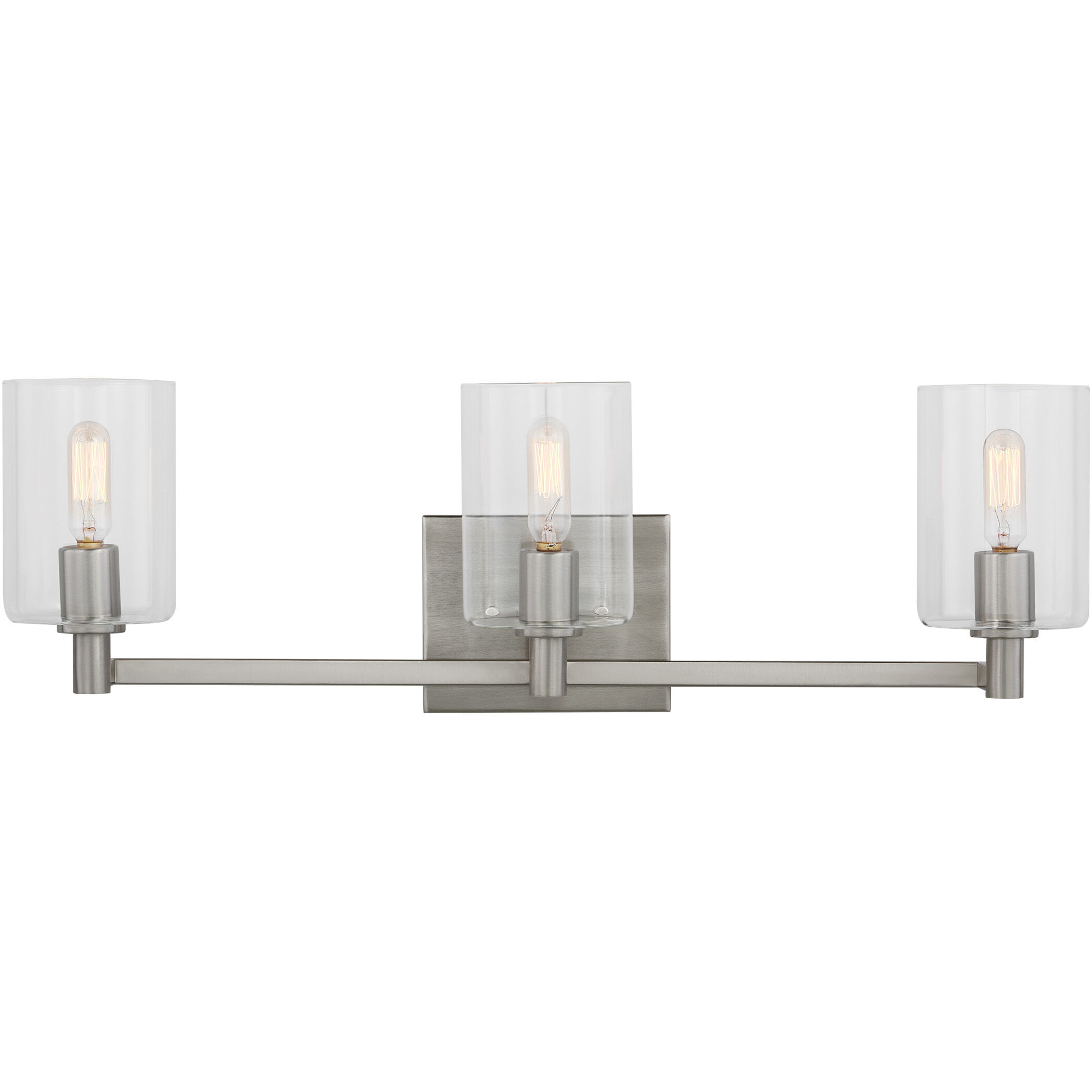 Fullton 3 Light 24.63 inch Brushed Nickel Bath Vanity Wall Light