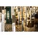 Alpine LED 36 inch Black Jade Glass Multi Port Pendant Ceiling Light