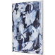 Blue Flush Blue with Wood Tone Framed Wall Art