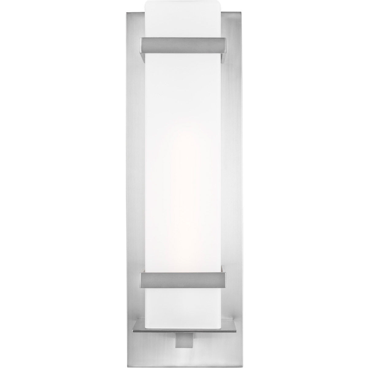 Alban 1 Light 24.63 inch Satin Aluminum Outdoor Wall Lantern, Large