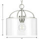 Leyden 1 Light 13 inch Brushed Nickel Mini Pendant Ceiling Light