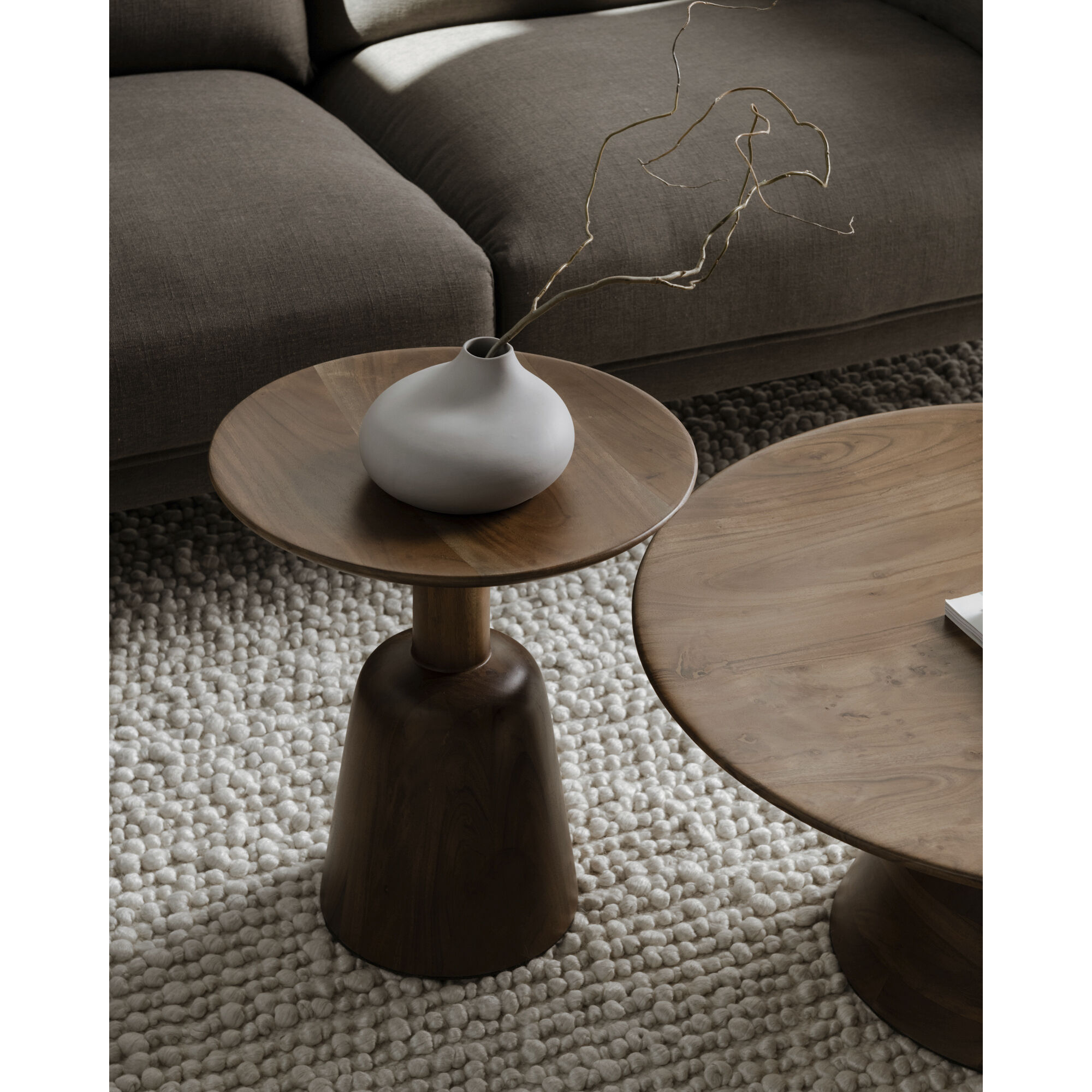 Nels 18 X 16 inch Brown End Table