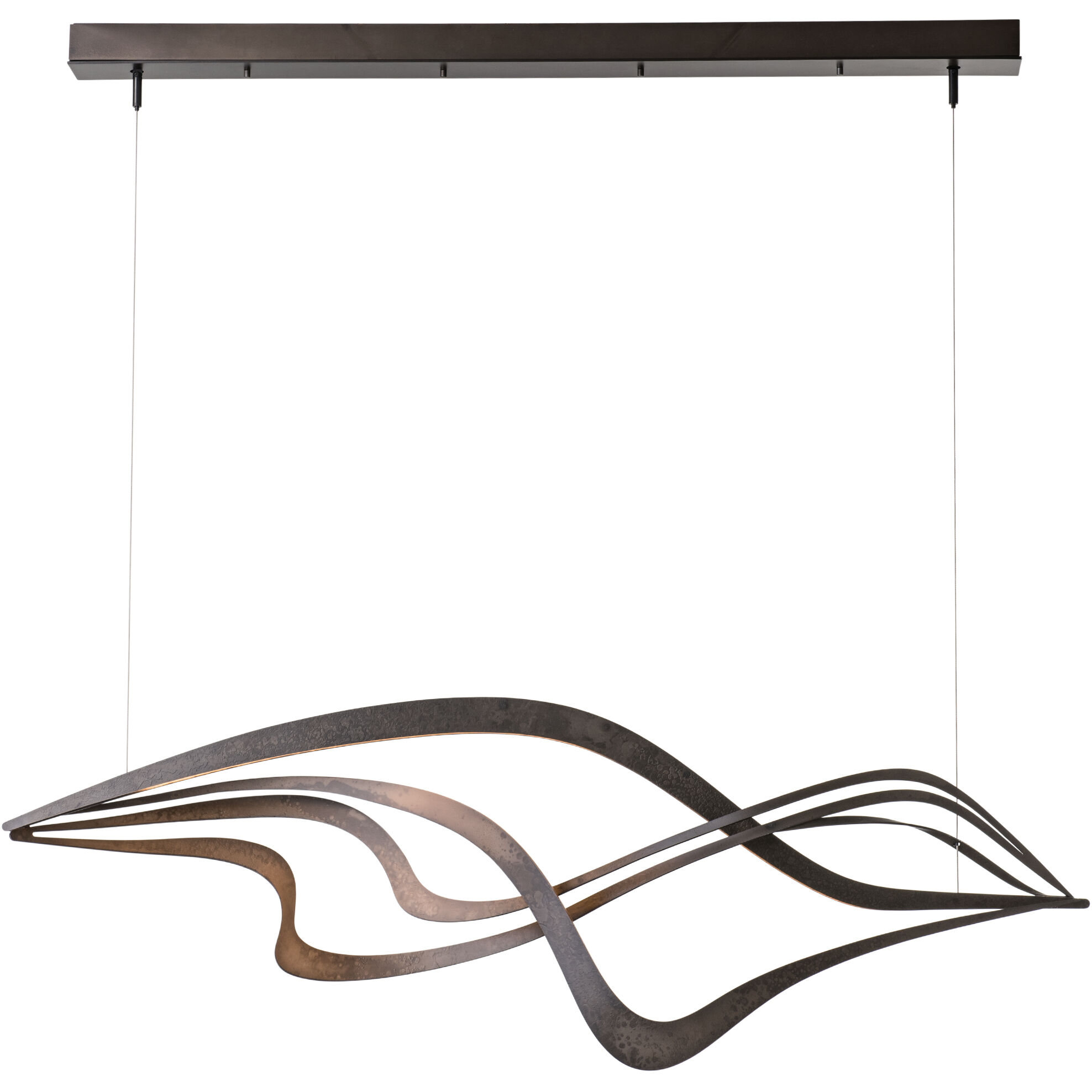 Crossing Waves LED 9.1 inch Dark Smoke Pendant Ceiling Light