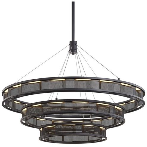 Fuze LED 39 inch Modern Bronze Chandelier Ceiling Light