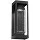 Outdoor Maison LED 18 inch Textured Black Outdoor Sconce in Clear Hammered