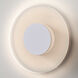 Halftone LED Matte White ADA Interior Wall Light