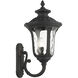 Oxford 3 Light 22 inch Textured Black Outdoor Wall Lantern