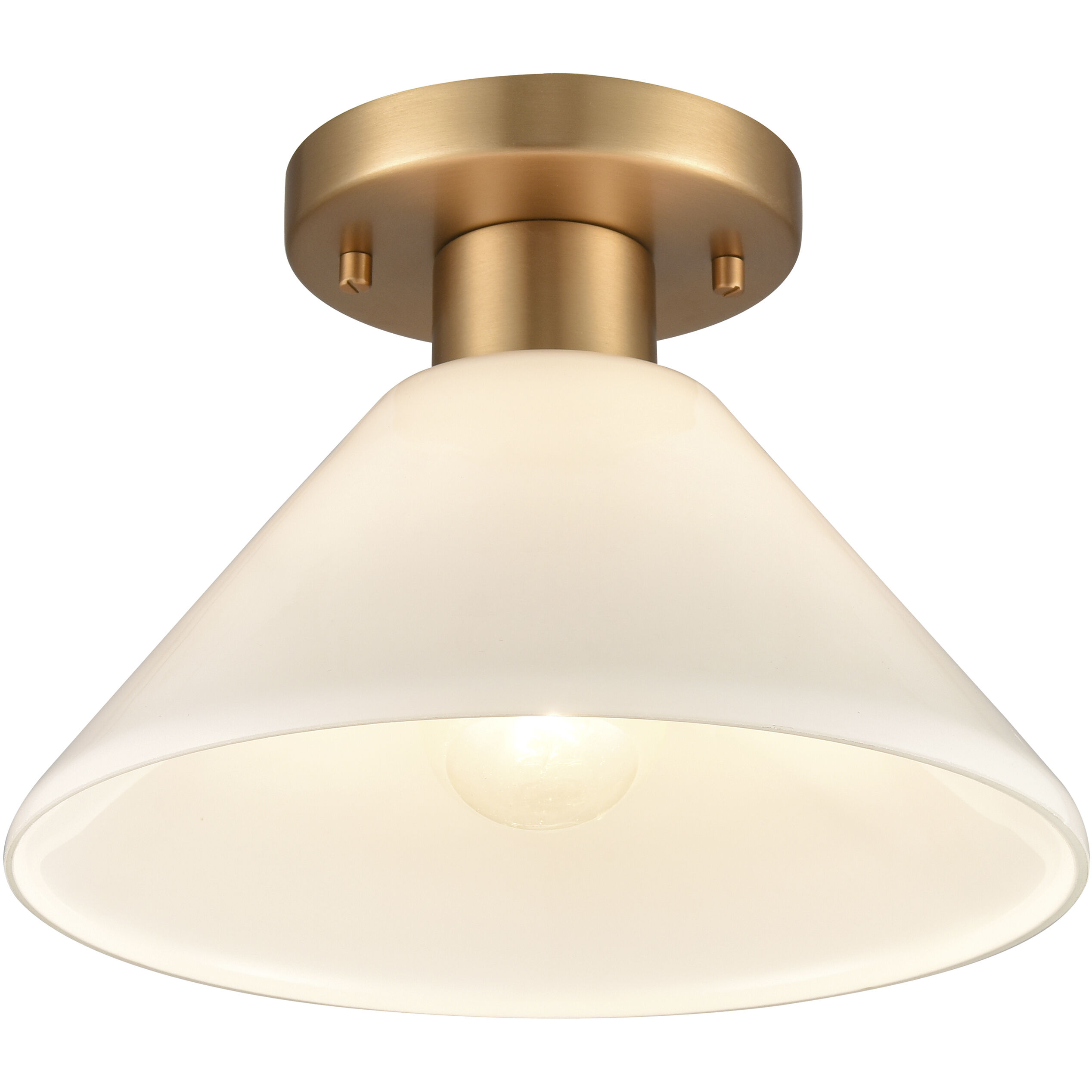 Vivica 1 Light 10 inch Brushed Gold Flush Mount Ceiling Light
