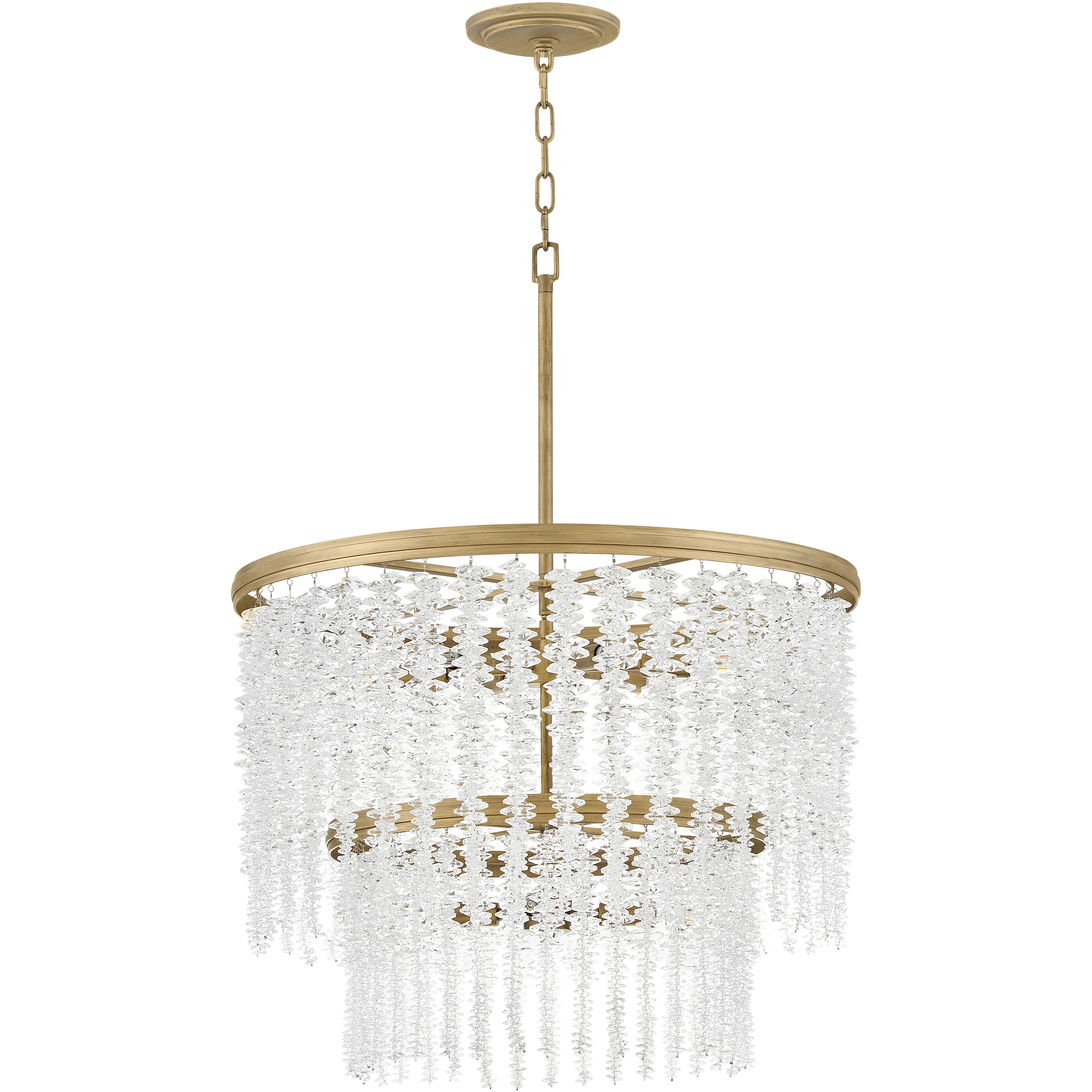 Rubina 10 Light 26 inch Burnished Gold Chandelier Ceiling Light