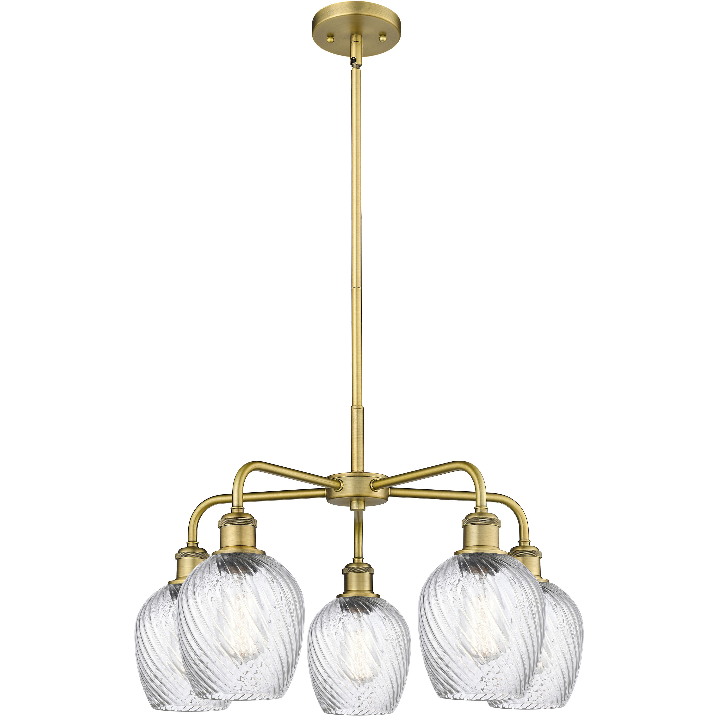 Spiral 5 light chandelier hot sale