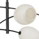 Artemis 6 Light 58.5 inch Oil Rubbed Bronze Chandelier Ceiling Light in Alabaster Glass