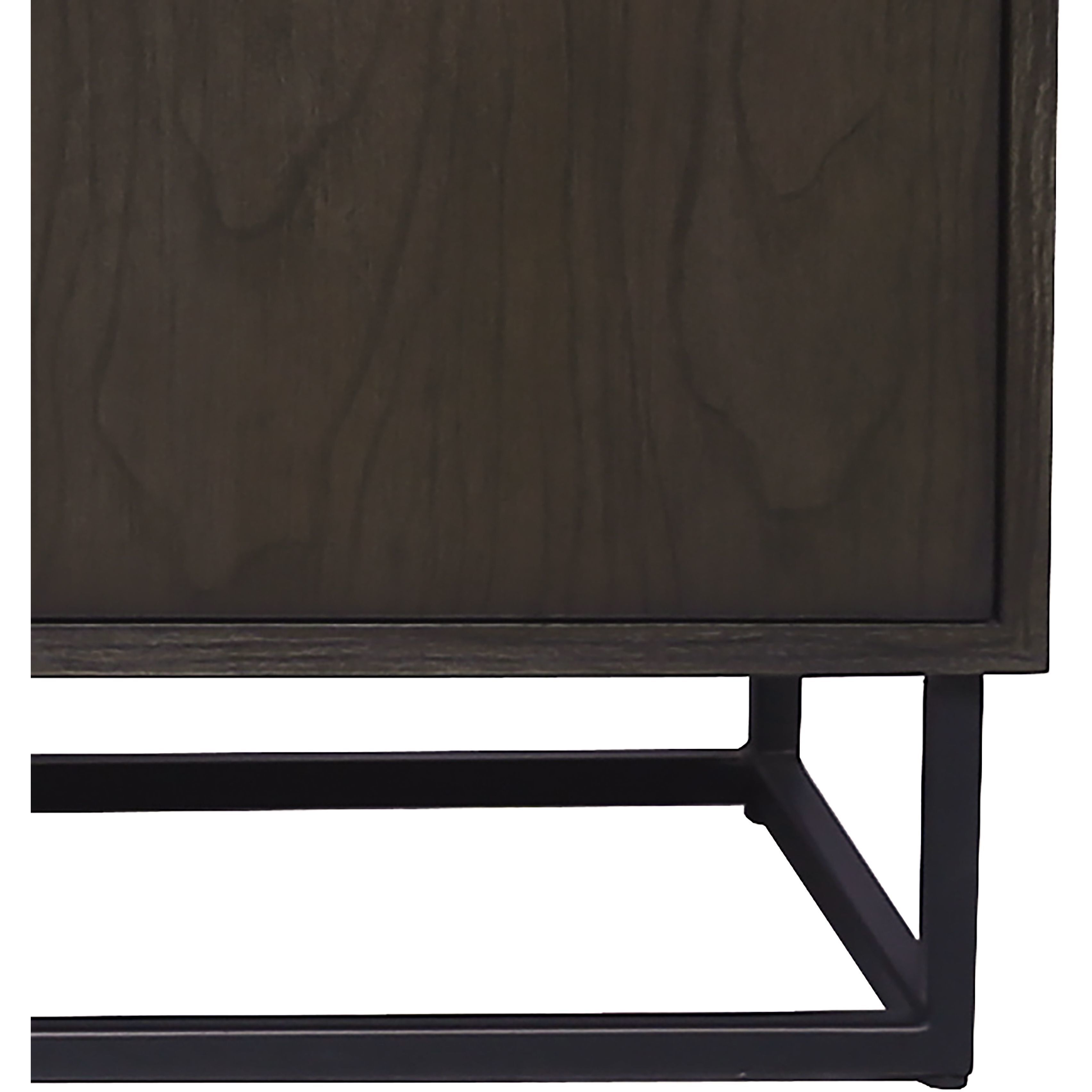 Seaton Espresso with Black Credenza