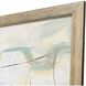 Dune II Blue and Gray and White and Yellow Framed Art