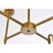Hanson 8 Light 36 inch Black and Brass Pendant Ceiling Light