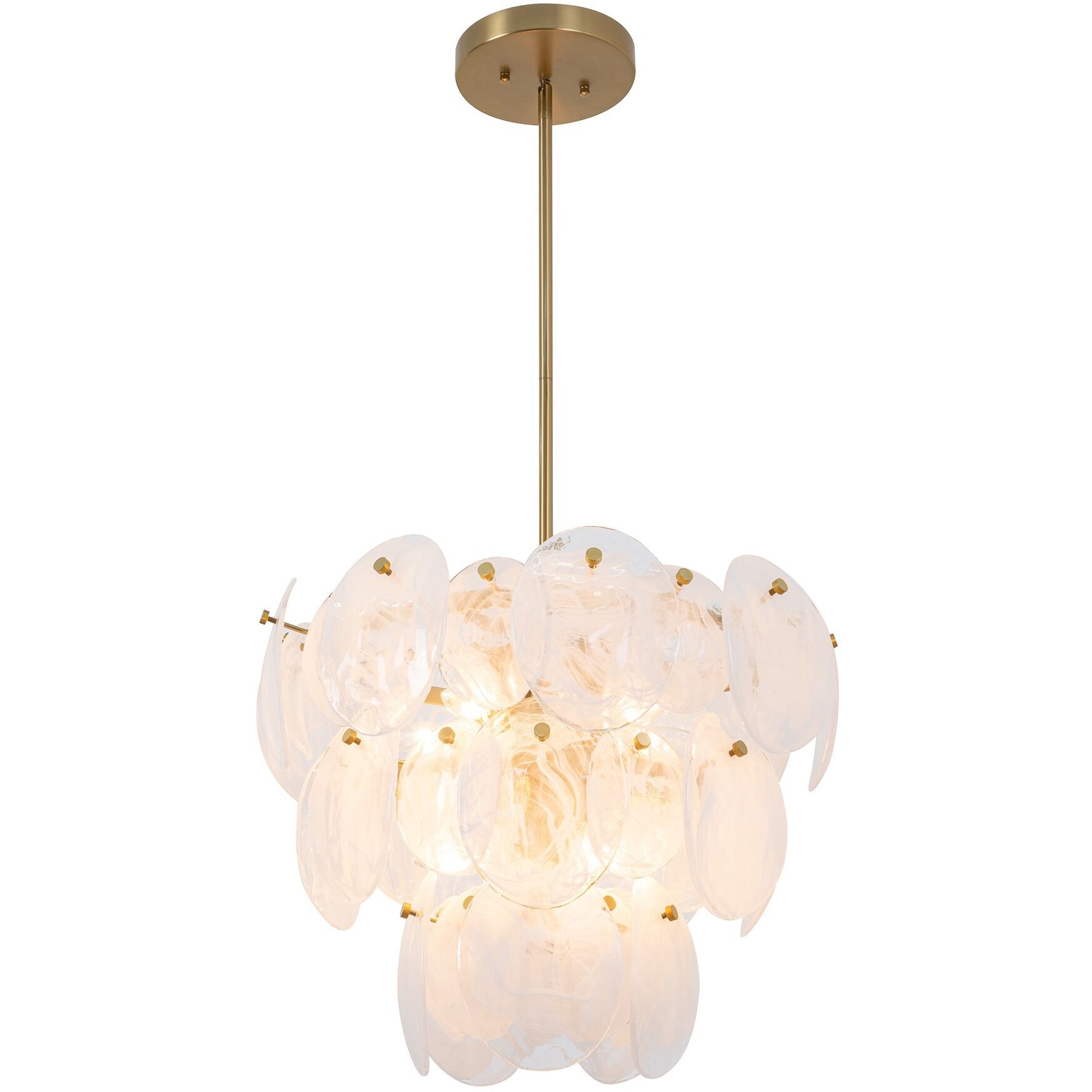 Lily 8 Light 23.58 inch Brushed Brass Chandelier Ceiling Light