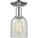 Arcadia Caledonia 1 Light 5 inch Polished Nickel Semi-Flush Mount Ceiling Light