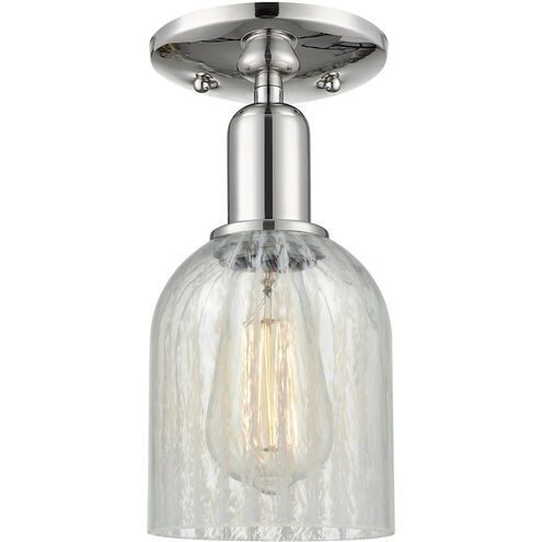 Arcadia Caledonia 1 Light 5 inch Polished Nickel Semi-Flush Mount Ceiling Light