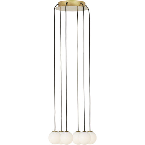 Sean Lavin Orbet LED 10.7 inch Hand Rubbed Antique Brass Chandelier Ceiling Light