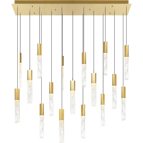 Greta LED 48 inch Brass Chandelier Ceiling Light