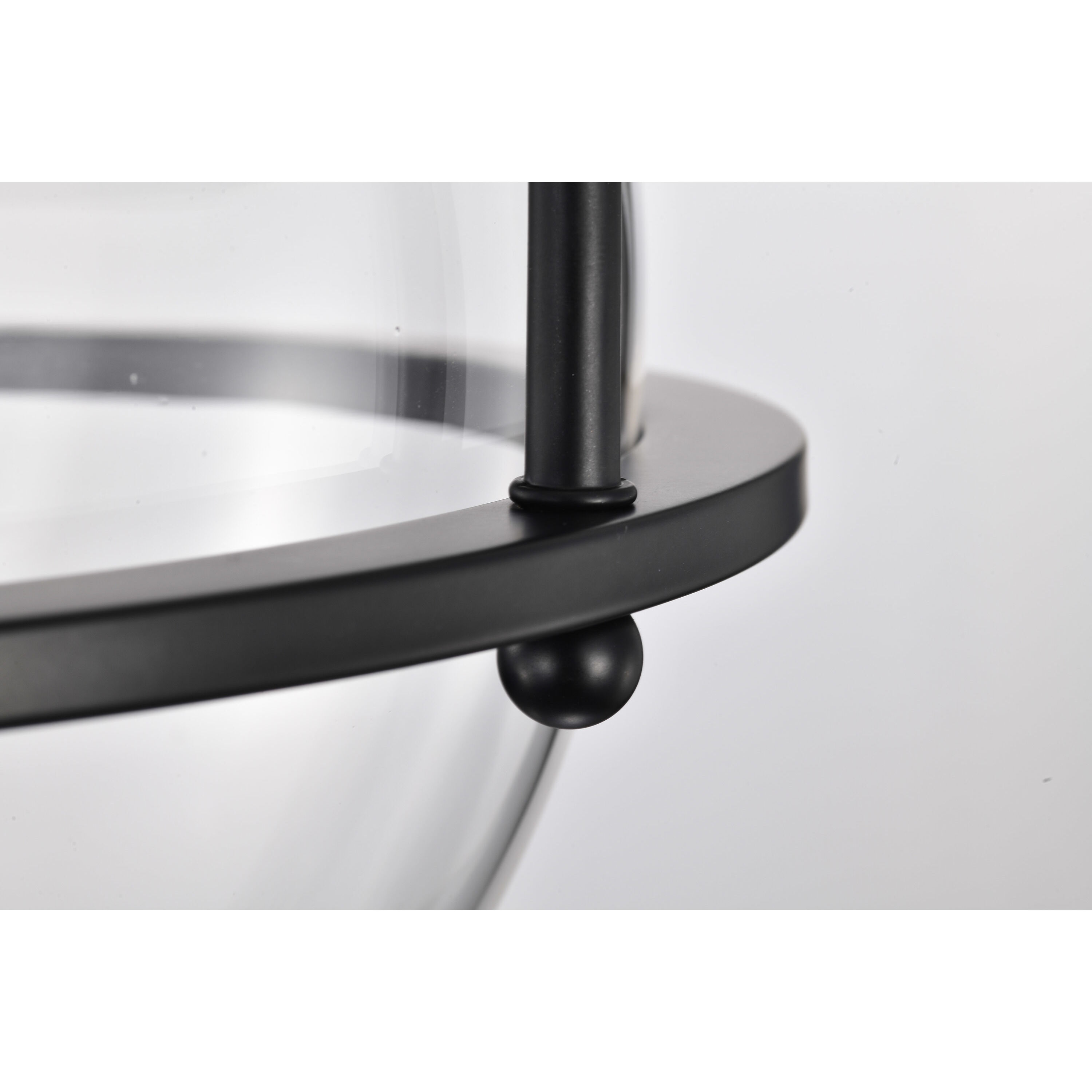 Amado 3 Light 14 inch Matte Black Semi Flush Mount Ceiling Light