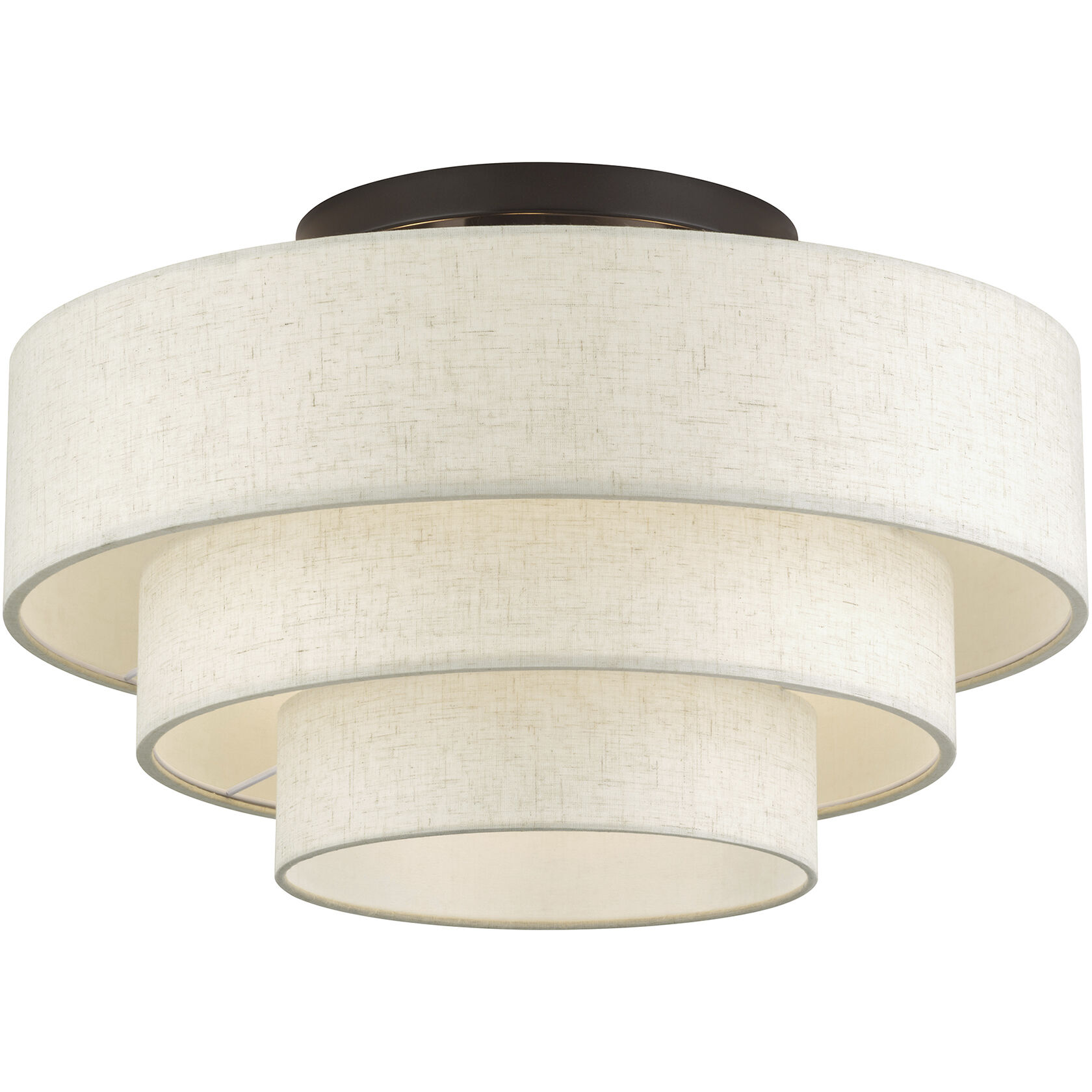 Manorwood 4 Light 21 inch English Bronze Semi Flush Mount Ceiling Light, Extra Large