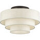 Manorwood 4 Light 21 inch English Bronze Semi Flush Mount Ceiling Light, Extra Large