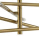 Wand 8 Light 35.5 inch Aged Brass Pendant Ceiling Light