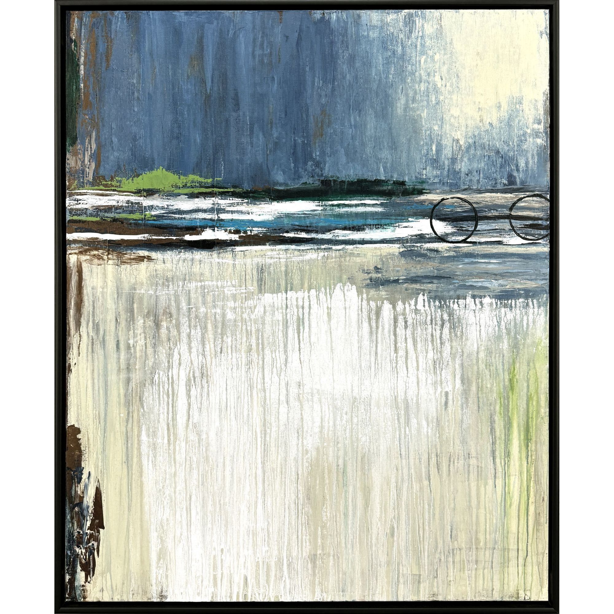 Coast Road Blue and Green and Multi and White Canvas, The Studio