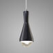 Radiance Collection LED 5 inch Carbon Matte Black with Dark Bronze Pendant Ceiling Light