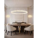 Alabaster Rocks Collection - Medley Family 62 inch Brushed Brass Pendant Ceiling Light in 62" D x 62" W x 3.5" H, EVOLV