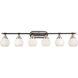 Saybrook LED 48 inch Black Polished Nickel Bath Vanity Light Wall Light