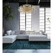 Vera 38 Light 23 inch Gold Pendant Ceiling Light